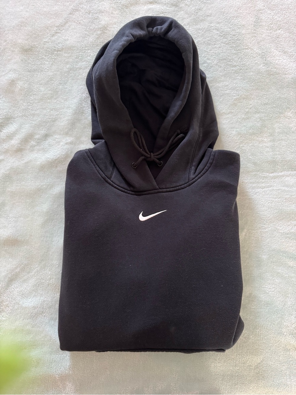Nike Women’s Phoenix Oversized Fleece Pullover Black Hoodie Size Small